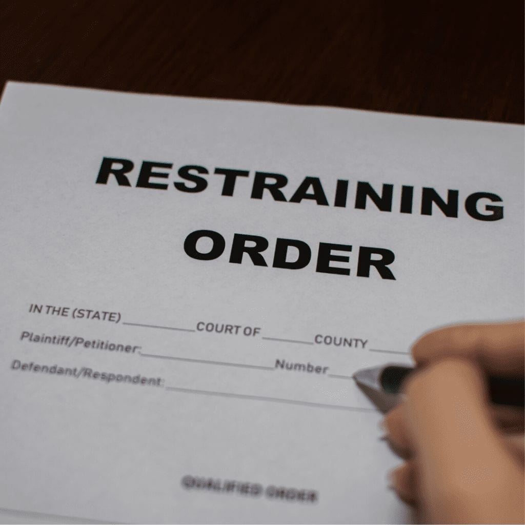 restraining order form 1024x1024 1 - Restraining Order